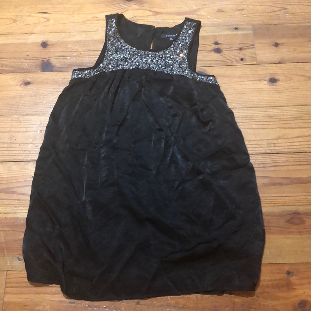 Forever 21 black tank top dress